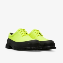 Camper Pix Formal Shoes Black / Yellow - Womens Singapore RWJDGY-437